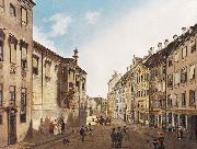 Domenico Quaglio, The Residenzstrabe in front of the Max-Joseph-Platz in the year 1826